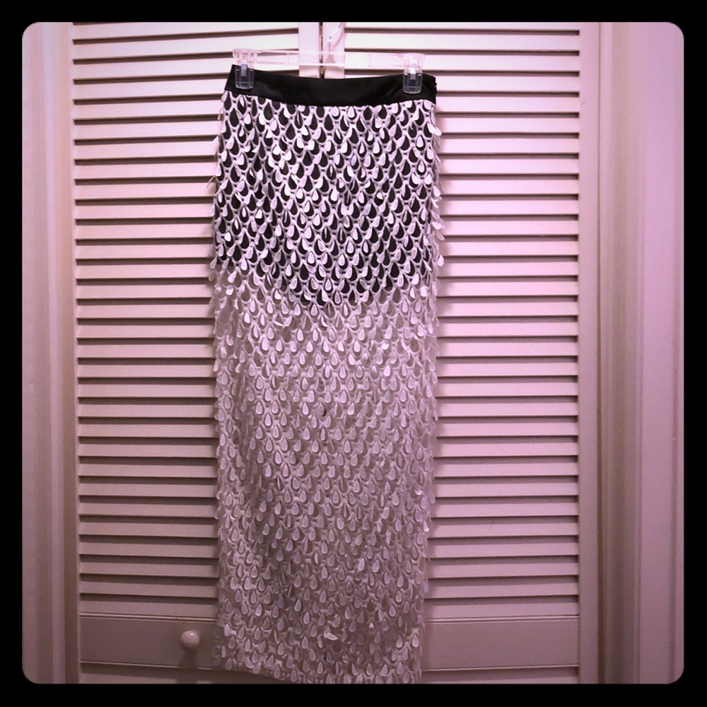 Asilio fitted maxi skirt